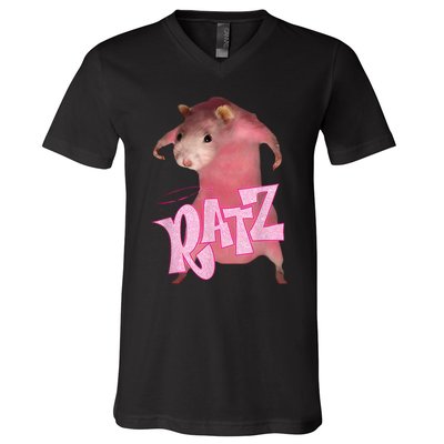 Ratz Funny Mouse Rat V-Neck T-Shirt