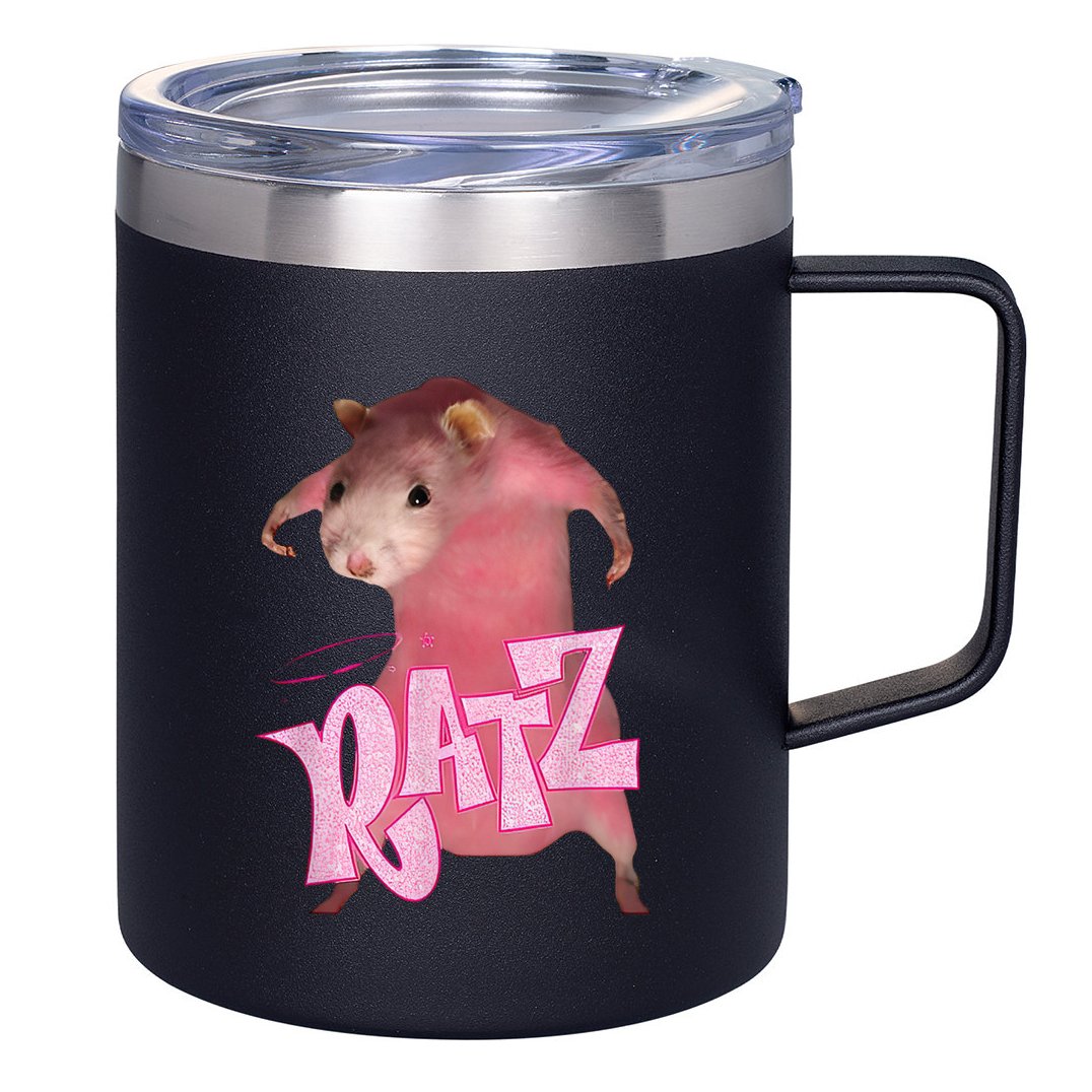 Ratz Funny Mouse Rat 12oz Stainless Steel Coffee Mug