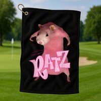 Ratz Funny Mouse Rat Golf Towel