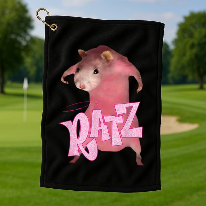 Ratz Funny Mouse Rat Golf Towel