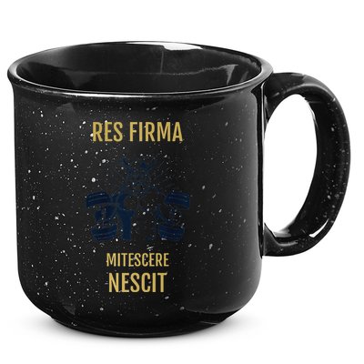 Res Firma Mitescere Nescit Premium 15oz Campfire Ceramic Mug