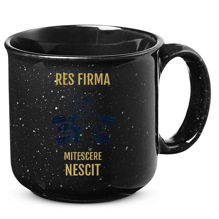 Res Firma Mitescere Nescit Premium 15oz Campfire Ceramic Mug