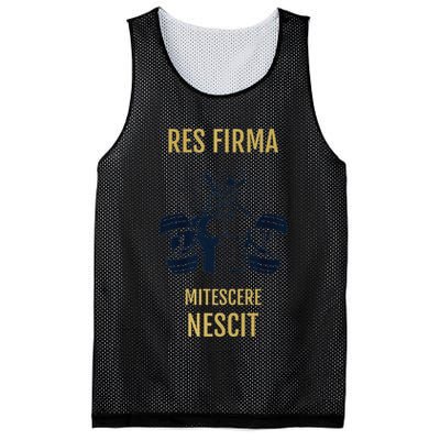 Res Firma Mitescere Nescit Premium Mesh Reversible Basketball Jersey Tank