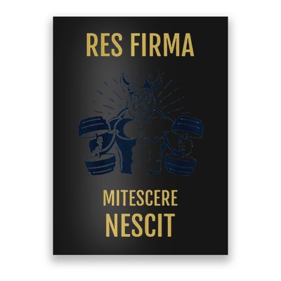 Res Firma Mitescere Nescit Premium Poster