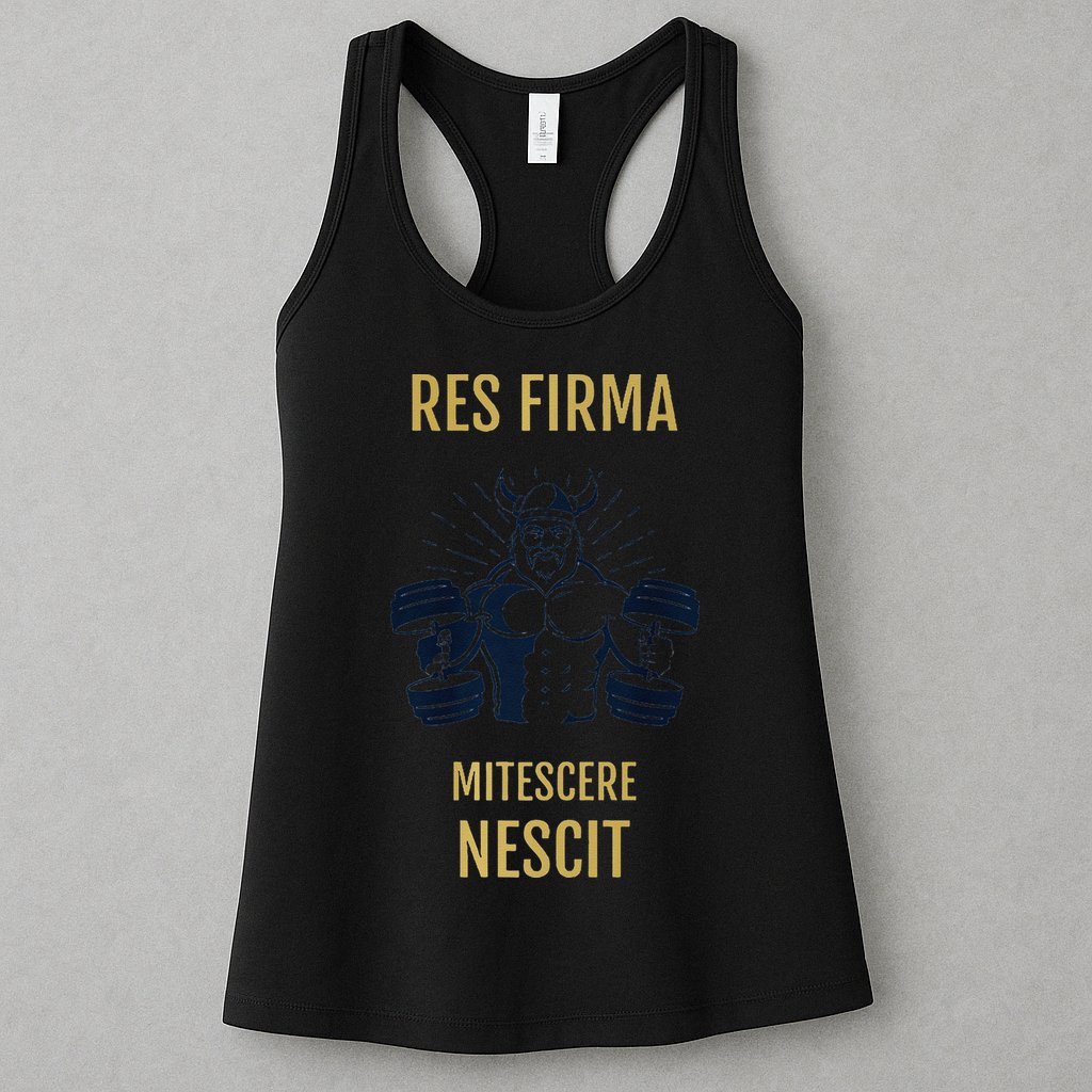 Res Firma Mitescere Nescit Premium Womens Tank Top