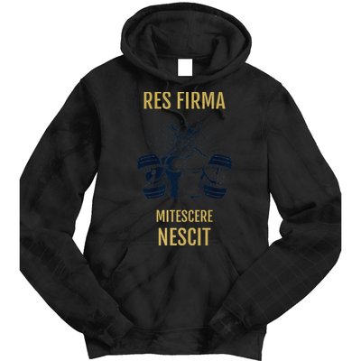 Res Firma Mitescere Nescit Premium Tie Dye Hoodie
