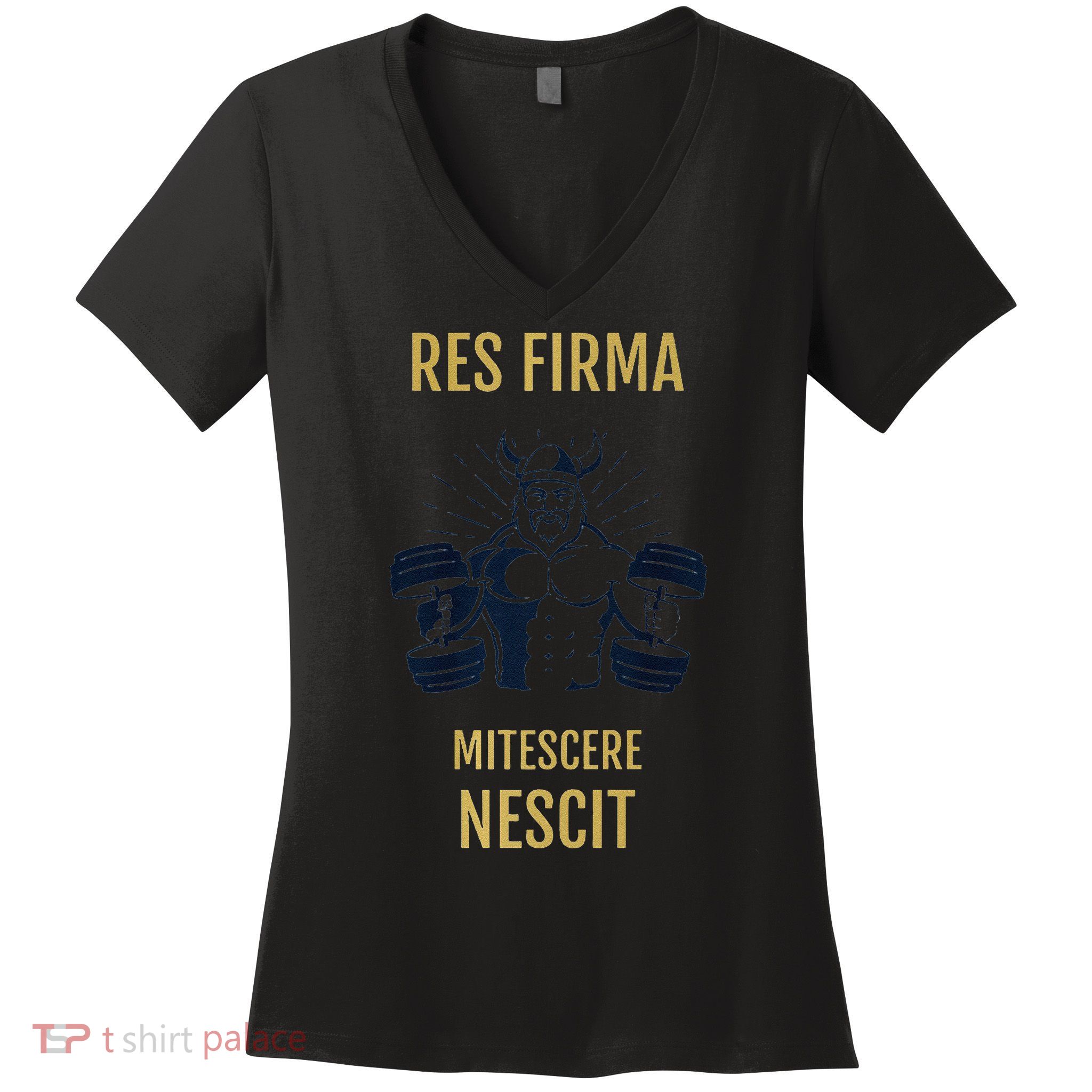Res Firma Mitescere Nescit Premium Women's V-Neck T-Shirt