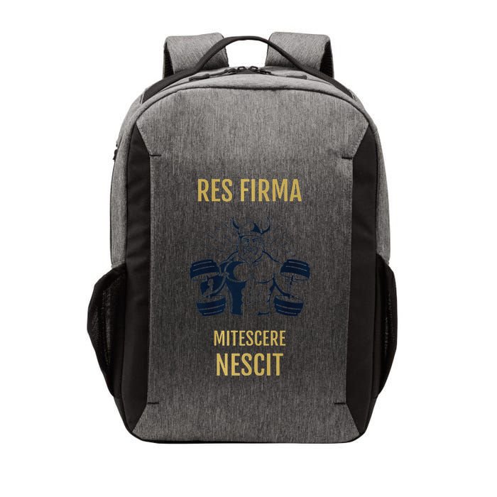 Res Firma Mitescere Nescit Premium Vector Backpack