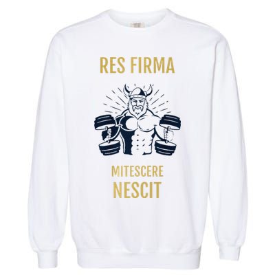 Res Firma Mitescere Nescit Premium Garment-Dyed Sweatshirt