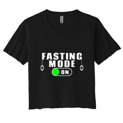 Ramadan Fasting Mode On Gift For Ramadan Mubarak Crop Top