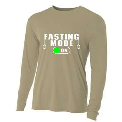 Ramadan Fasting Mode On Gift For Ramadan Mubarak Cooling Performance Long Sleeve Crew