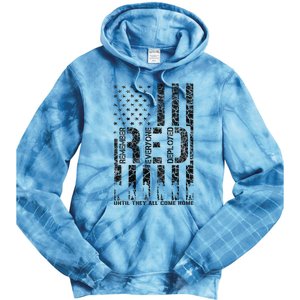 Red Friday Military Veteran Remember Everyone Deployed Tie Dye Hoodie