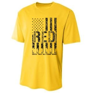 Red Friday Military Veteran Remember Everyone Deployed Performance Sprint T-Shirt