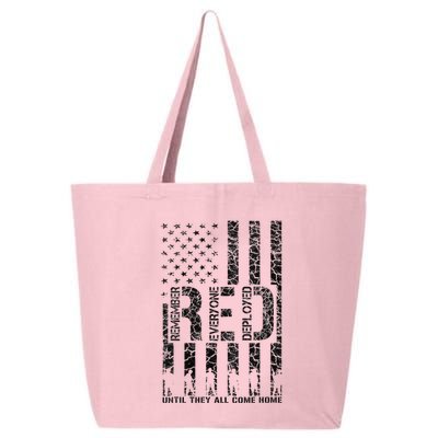 Red Friday Military Veteran Remember Everyone Deployed 25L Jumbo Tote