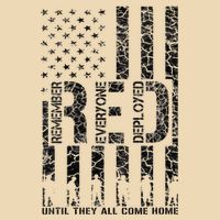Red Friday Military Veteran Remember Everyone Deployed Drawstring Bag