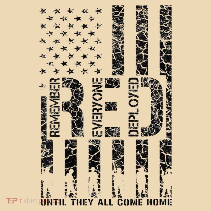 Red Friday Military Veteran Remember Everyone Deployed Zip Tote Bag