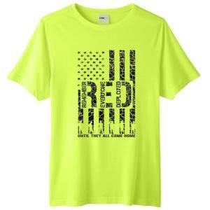 Red Friday Military Veteran Remember Everyone Deployed Tall Fusion ChromaSoft Performance T-Shirt