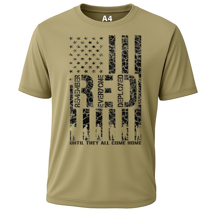 Red Friday Military Veteran Remember Everyone Deployed Cooling Performance Crew T-Shirt