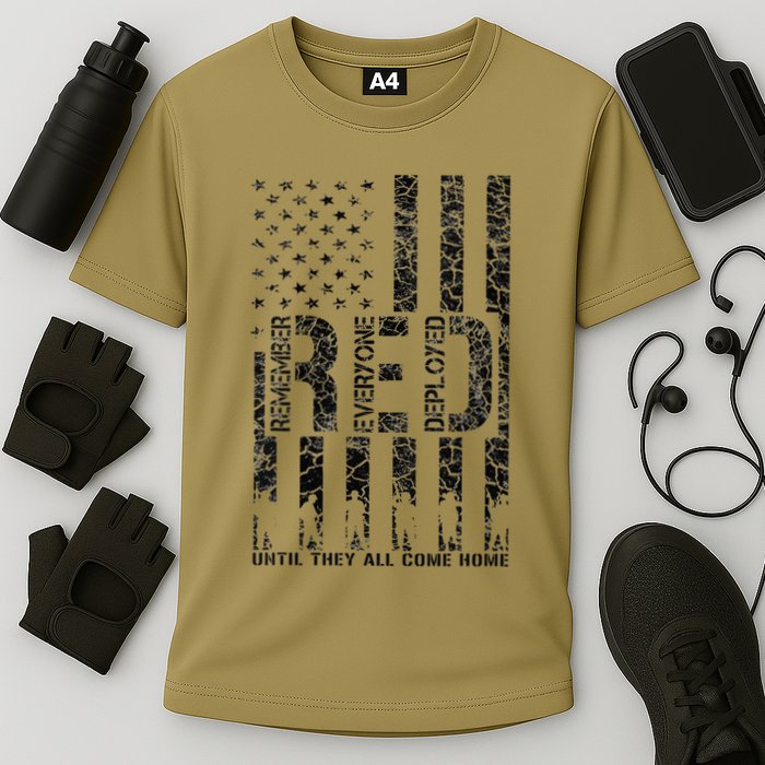 Red Friday Military Veteran Remember Everyone Deployed Performance Shirt