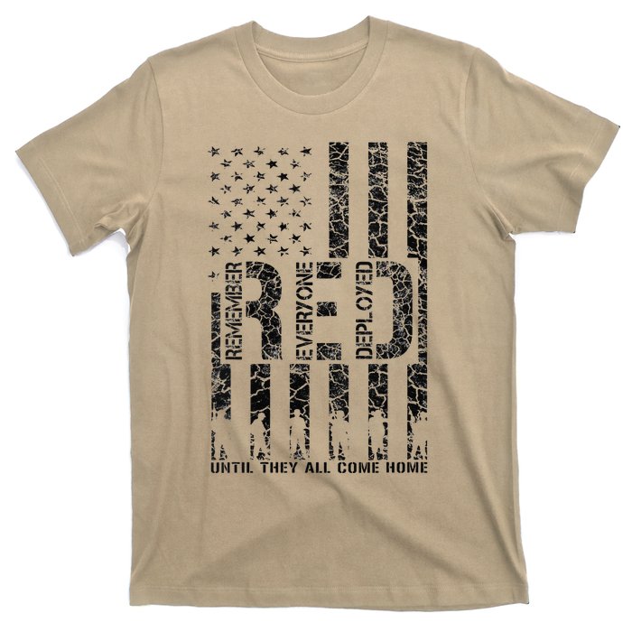 Red Friday Military Veteran Remember Everyone Deployed T-Shirt