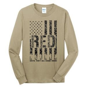 Red Friday Military Veteran Remember Everyone Deployed Tall Long Sleeve T-Shirt