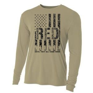 Red Friday Military Veteran Remember Everyone Deployed Cooling Performance Long Sleeve Crew