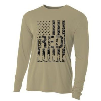 Red Friday Military Veteran Remember Everyone Deployed Cooling Performance Long Sleeve Crew