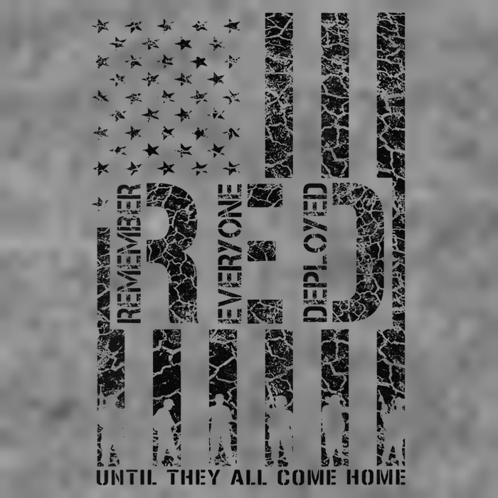 Red Friday Military Veteran Remember Everyone Deployed 7-Panel Snapback Hat