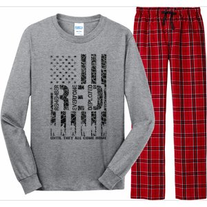 Red Friday Military Veteran Remember Everyone Deployed Long Sleeve Pajama Set