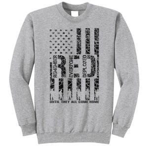 Red Friday Military Veteran Remember Everyone Deployed Tall Sweatshirt