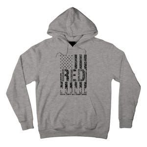 Red Friday Military Veteran Remember Everyone Deployed Tall Hoodie