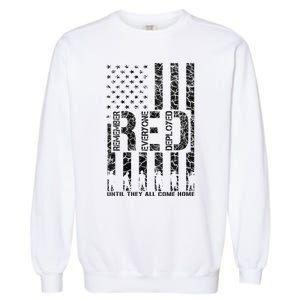 Red Friday Military Veteran Remember Everyone Deployed Garment-Dyed Sweatshirt