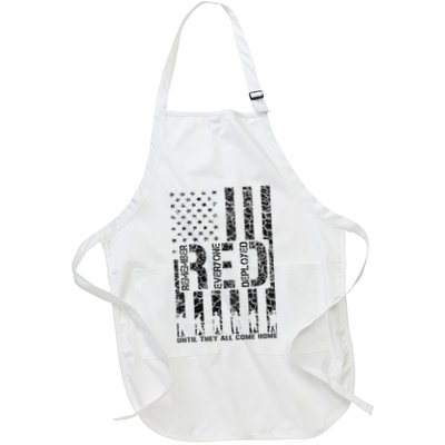 Red Friday Military Veteran Remember Everyone Deployed Apron