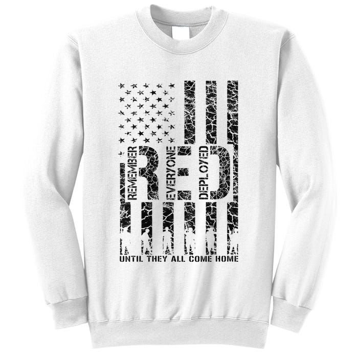 Red Friday Military Veteran Remember Everyone Deployed Sweatshirt