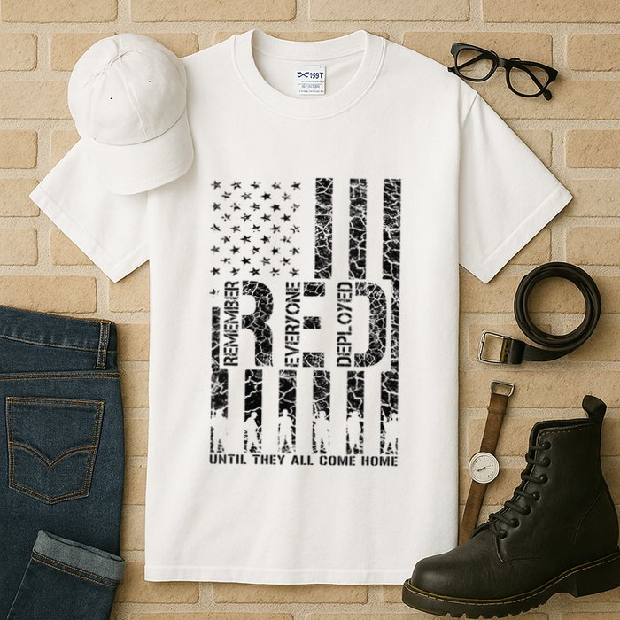 Red Friday Military Veteran Remember Everyone Deployed Tall T-Shirt
