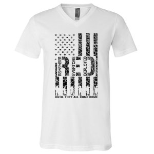 Red Friday Military Veteran Remember Everyone Deployed V-Neck T-Shirt