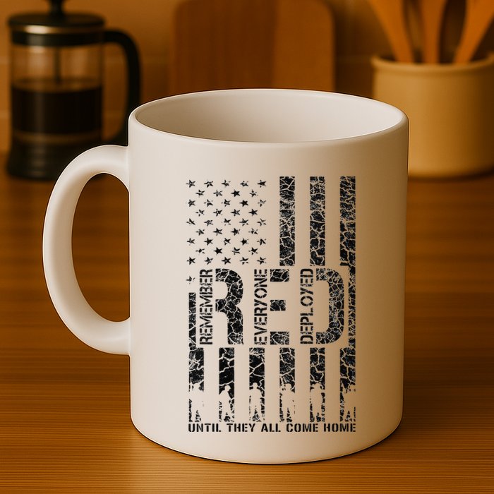 Red Friday Military Veteran Remember Everyone Deployed Mug