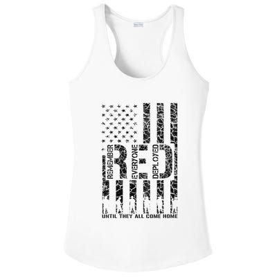 Red Friday Military Veteran Remember Everyone Deployed Ladies PosiCharge Competitor Racerback Tank