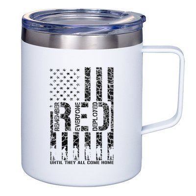 Red Friday Military Veteran Remember Everyone Deployed 12oz Stainless Steel Coffee Mug