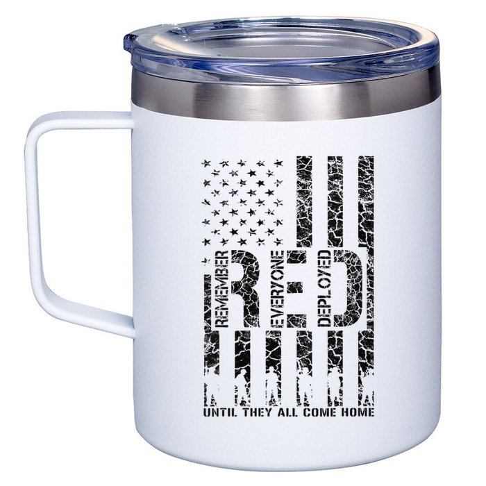 Red Friday Military Veteran Remember Everyone Deployed 12oz Stainless Steel Coffee Mug