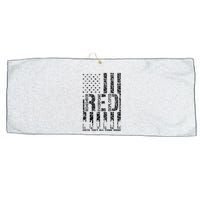 Red Friday Military Veteran Remember Everyone Deployed Large Microfiber Waffle Golf Towel