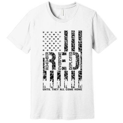 Red Friday Military Veteran Remember Everyone Deployed Premium T-Shirt