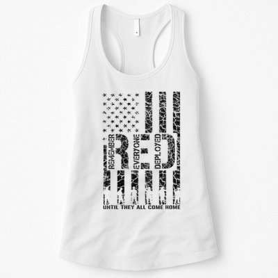 Red Friday Military Veteran Remember Everyone Deployed Womens Tank Top