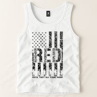 Red Friday Military Veteran Remember Everyone Deployed Tank Top