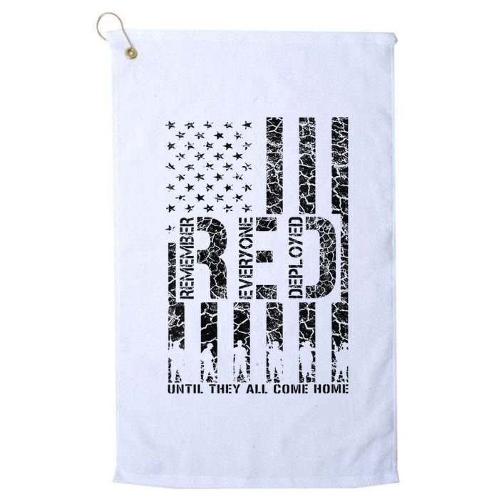 Red Friday Military Veteran Remember Everyone Deployed Golf Towel