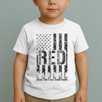 Red Friday Military Veteran Remember Everyone Deployed Toddler T-Shirt