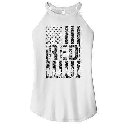 Red Friday Military Veteran Remember Everyone Deployed Women's Perfect Tri Rocker Tank