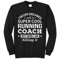 Running For Mom Marathoner Runner Coach Racing Sweatshirt