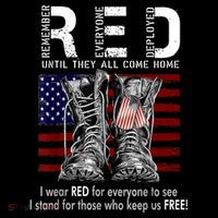 R.E.D Friday Military Remember Everyone Deployed T-Shirt