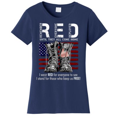 R.E.D Friday Military Remember Everyone Deployed Women's T-Shirt